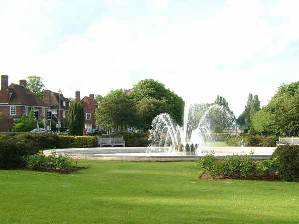 The Coronation Fountain on Parkway, Welwyn Garden City