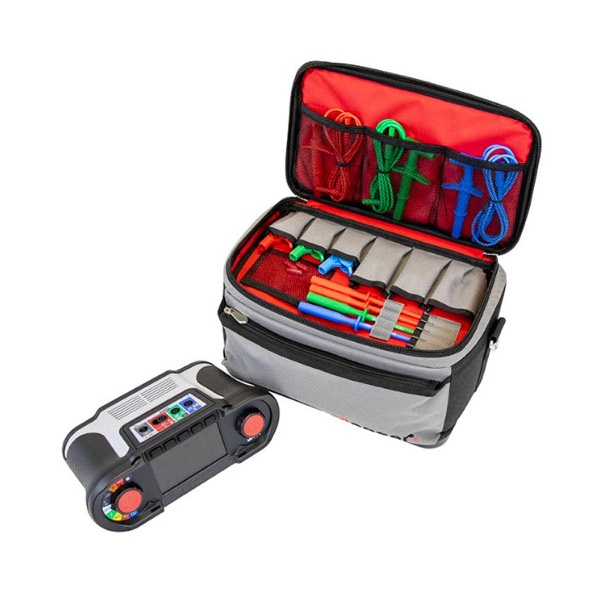 Electrical installation test meter and leads used for EICR inspections
