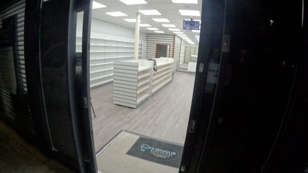 Commercial retail unit LED lighting installation